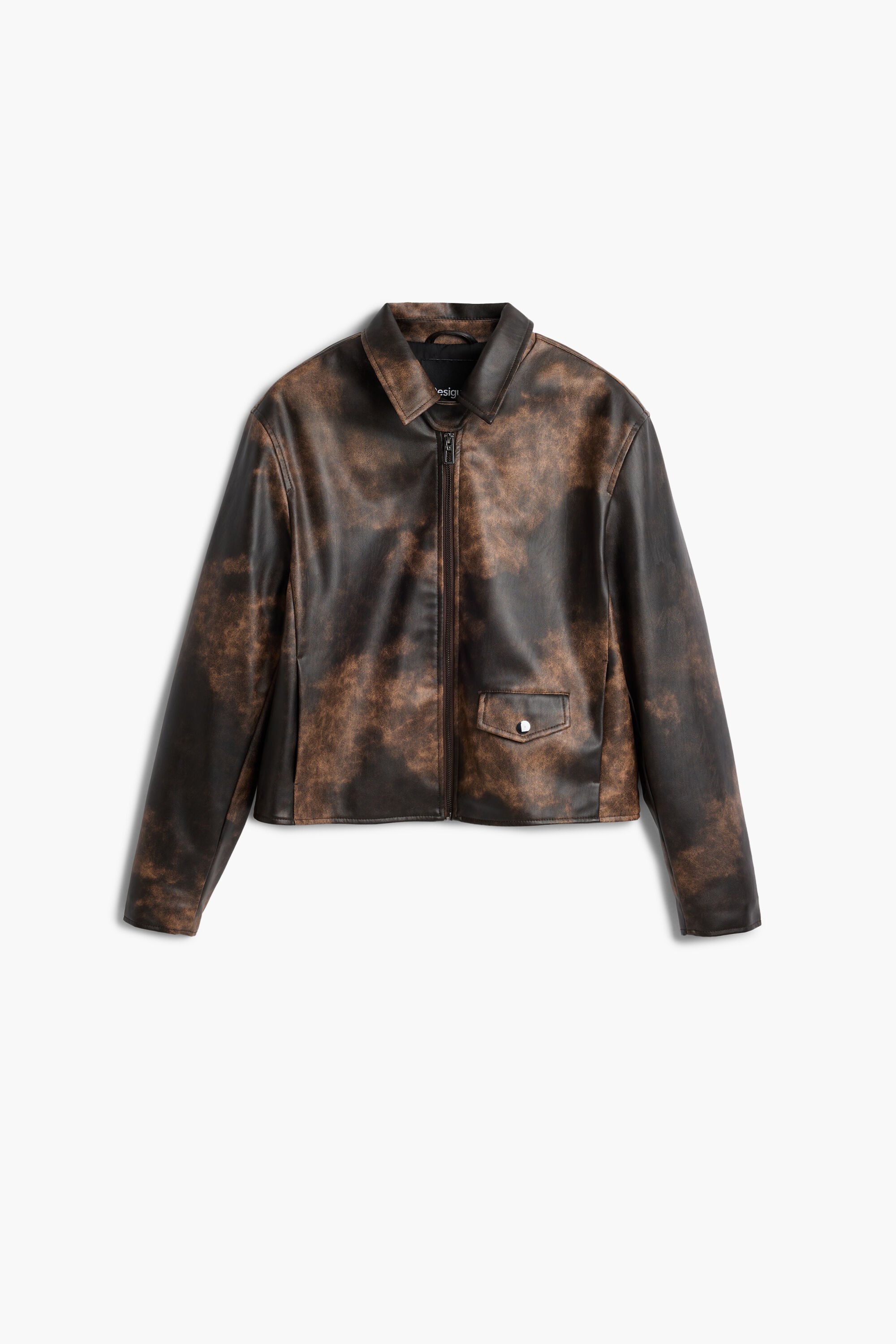 Desigual Tie-dye jas - BROWN