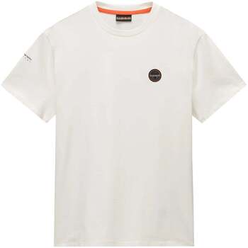 Napapijri T-shirt Korte Mouw  S Badge T-Shirt White Heron