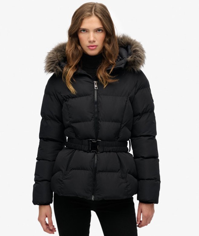 Superdry Fuji Riem Pufferjas Black
