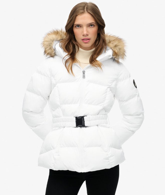 Superdry Fuji Riem Pufferjas White