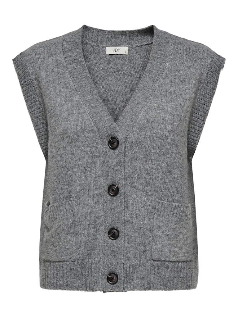 Jacqueline de Yong Jdysuper life sl v-neck vest knt melee