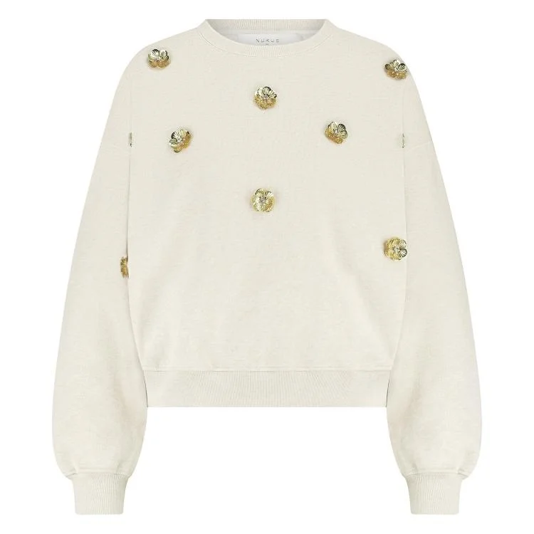 Nukus Nkf03021 54 beatriz pullover flower sand melange