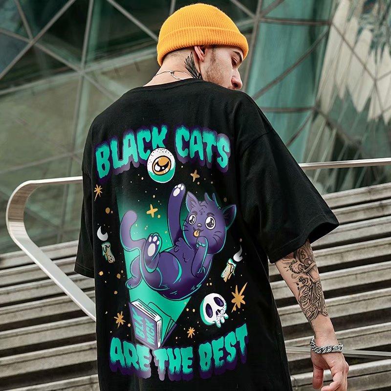 Custer 05 Clothing Mall Herenmode Bedrukking Teeshiphop Graffiti Korte mouwen Heren Ins Tide Losse Hiphop Hiphop T-shirt Heren Pullover T-shirt XXXXXL