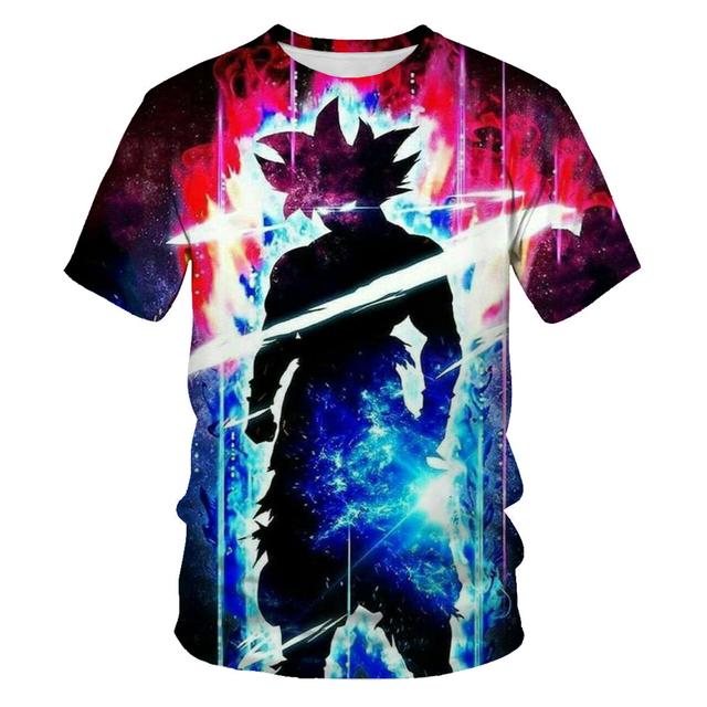 Baibao QIQI Zomer Mode Nieuwe Super Lichtgevende 3D Afdrukken Patroon Heren Jongens Korte Mouw Trend Casual T-shirt Kleding XXS-6XL XL