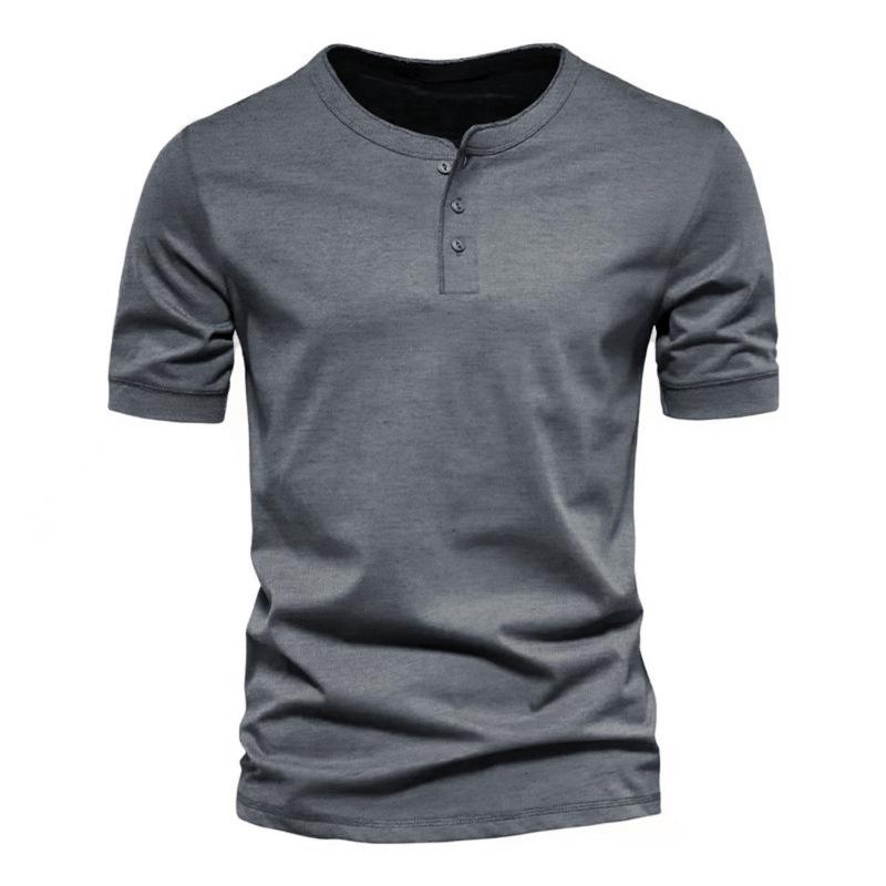 HerSight Heren groot formaat 6XL T-shirt met ronde hals en korte mouwen Heren ademende effen sportkleding Tops 5XL grijs