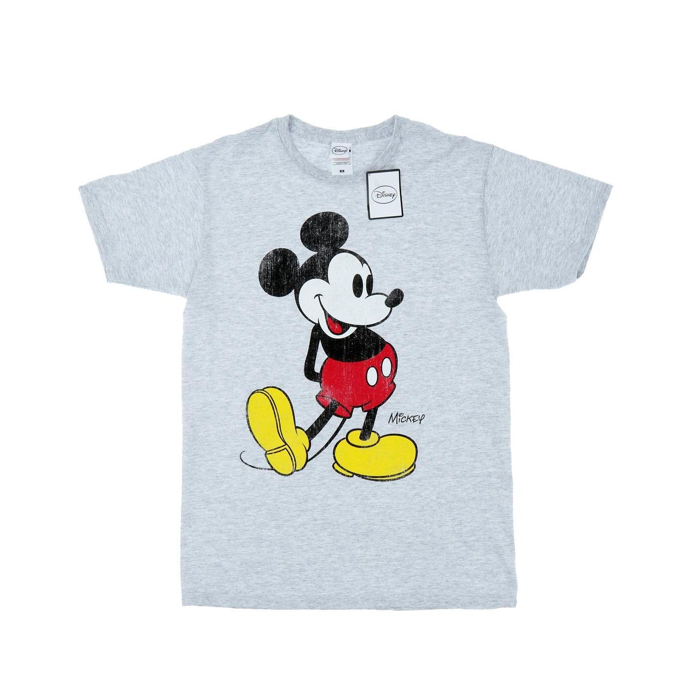 Disney Heren Mickey Mouse Klassiek Kick T-shirt M