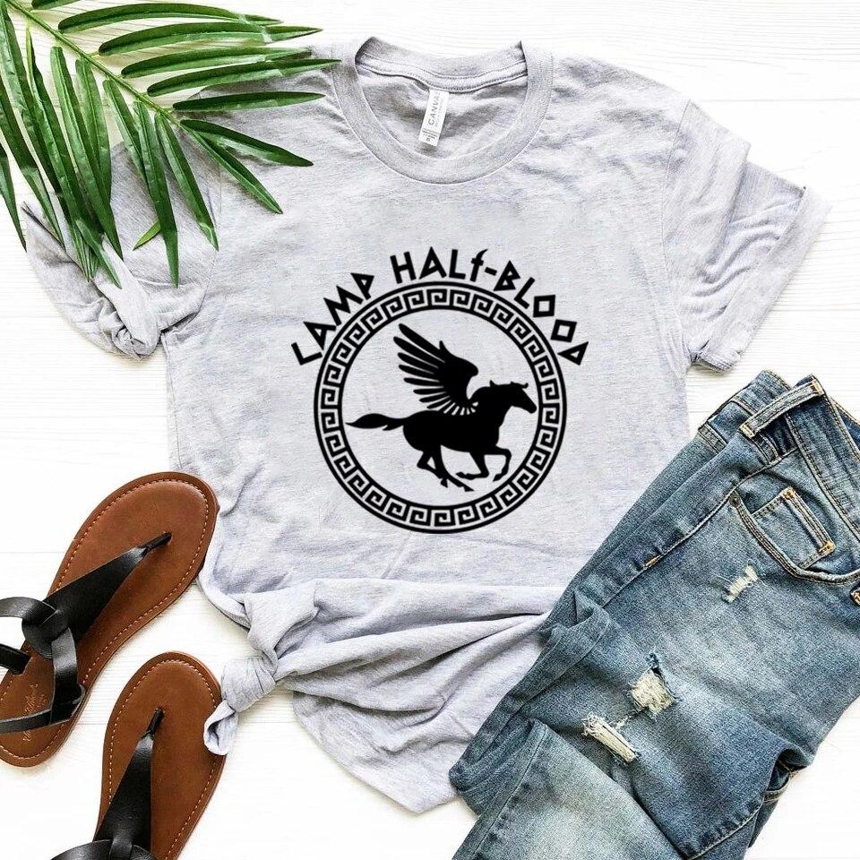 Bicheng Kamp Half Bloed T Shirts Fall Training Camp Spel Tshirt Halloween Magische Gift Percy Jackson Shirt Unisex T-shirts Harajuku Tees S