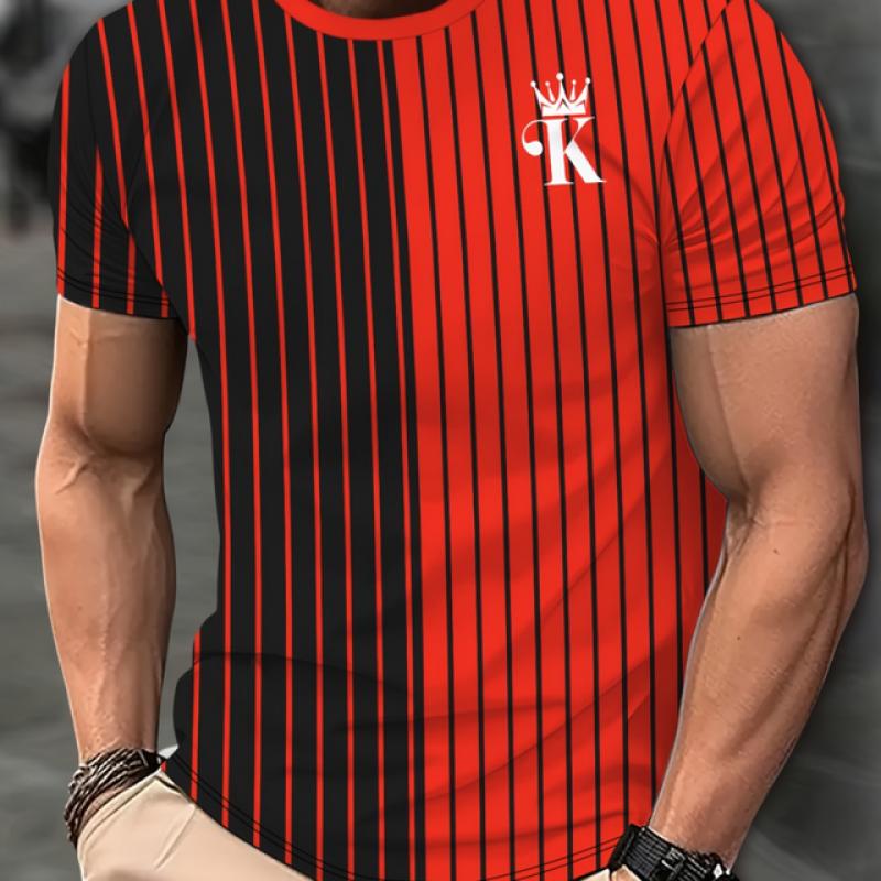 ETST 03 2024 Casual Heren T-shirts Lente Kleding Ombre Shirts Oversized Korte Mouw Tops Jongens Tees 5XL Vintage Voor Heren T-shirts L