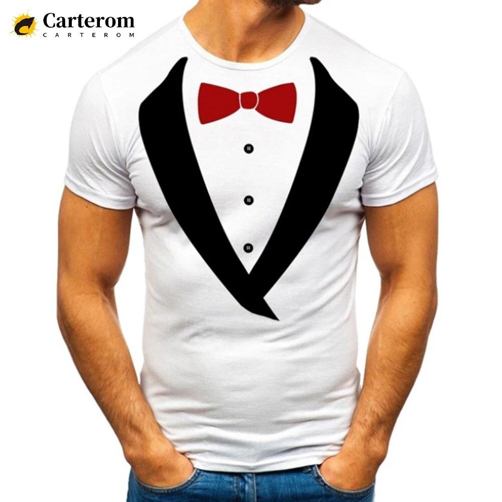 Bobby 2 Neppak 3D-geprint T-shirt Smoking Retro Stropdas Pak Patroon Modetrend Grappig T-shirt Mannen Gepersonaliseerd Casual T-shirt M