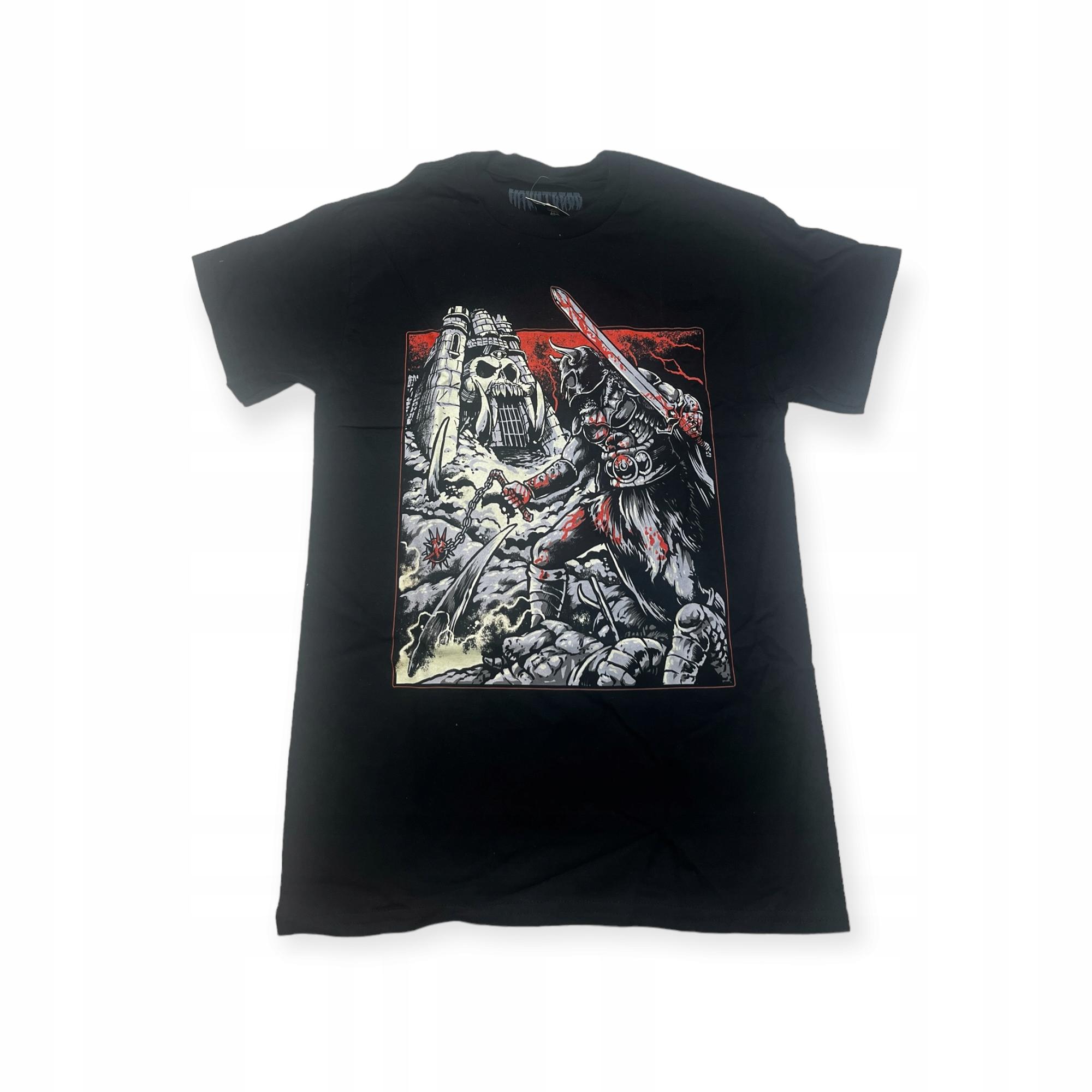 Outletup-clothes Koszulka T-shirt męski okrągły dekolt SPENCER'S nadruk M