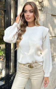 Jurkjes Soft Rib Detail Trui Beige