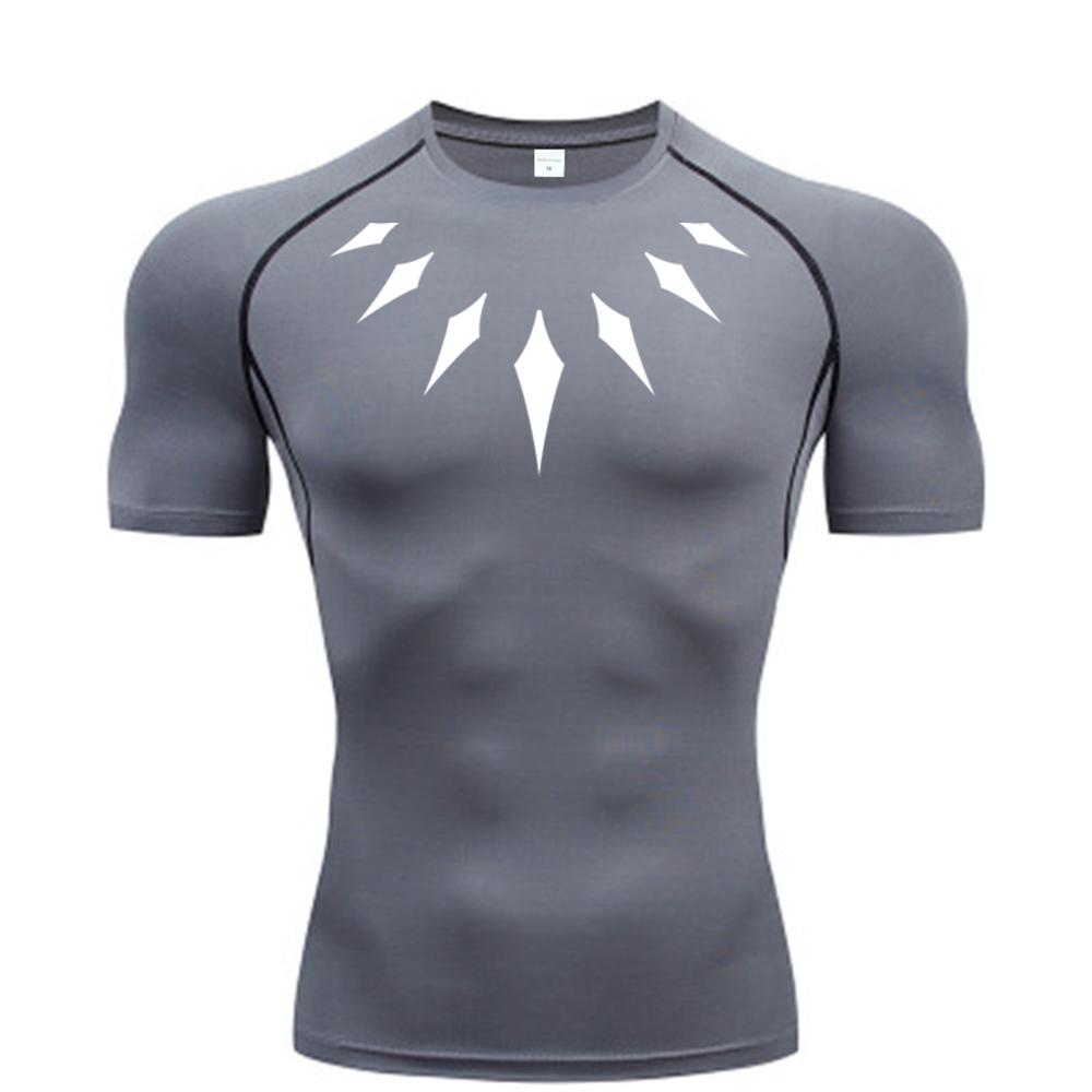 Boutique Clothing No.1 Heren Compressie Shirt Anime Print Gym Sport Snel Droog Gym T-shirts Fitness Atletisch Ondershirts Elastisch Tops Tee Zomer Mannelijk M
