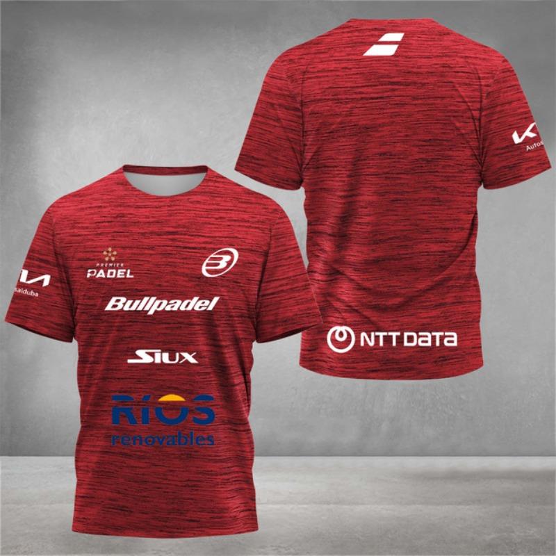 ETST 03 Snel drogende ademende padel tennis fans T-shirt heren tennis training korte mouwen kleding zomer 3D print o-hals T-shirts top M
