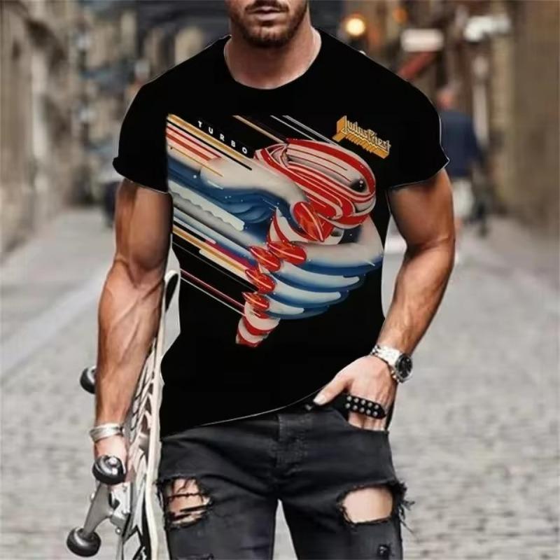 Forever Men Heren T-shirt Snel drogende tops Zomermode Straat Korte mouw T-shirts 3D grafische print T-shirts Oversized herenkleding S