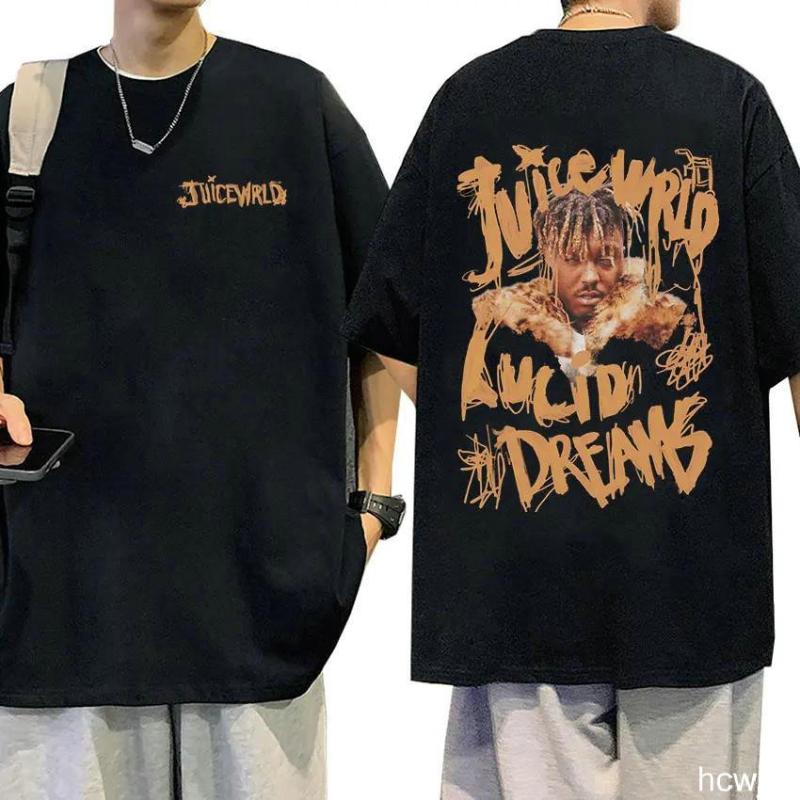 The second face a man Rapper JUICE WRLD klassiek T-shirt met korte mouwen en print XL