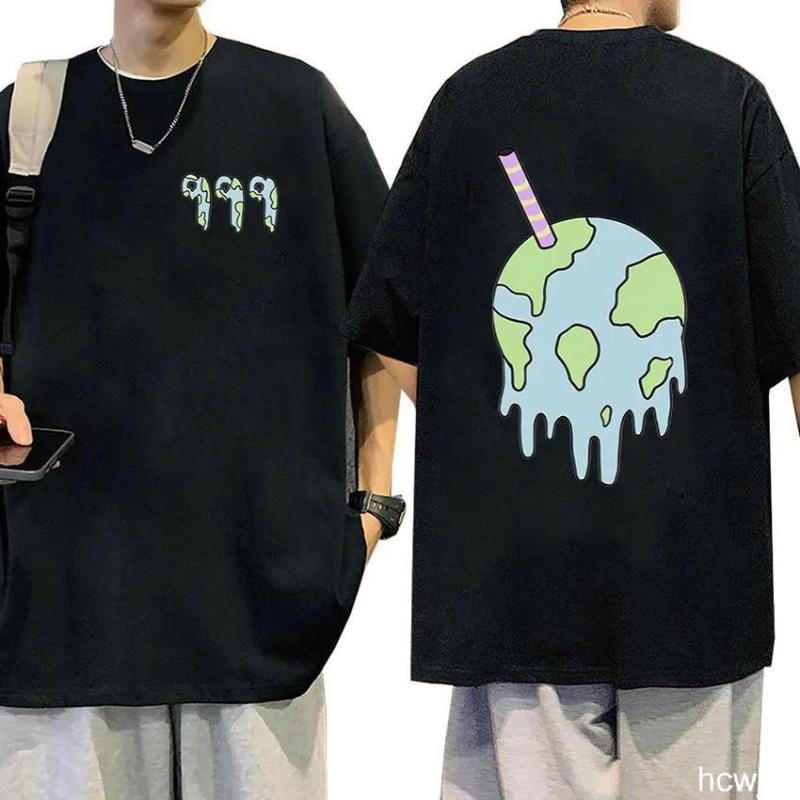 The second face a man Rapper JUICE WRLD klassiek T-shirt met korte mouwen en print S