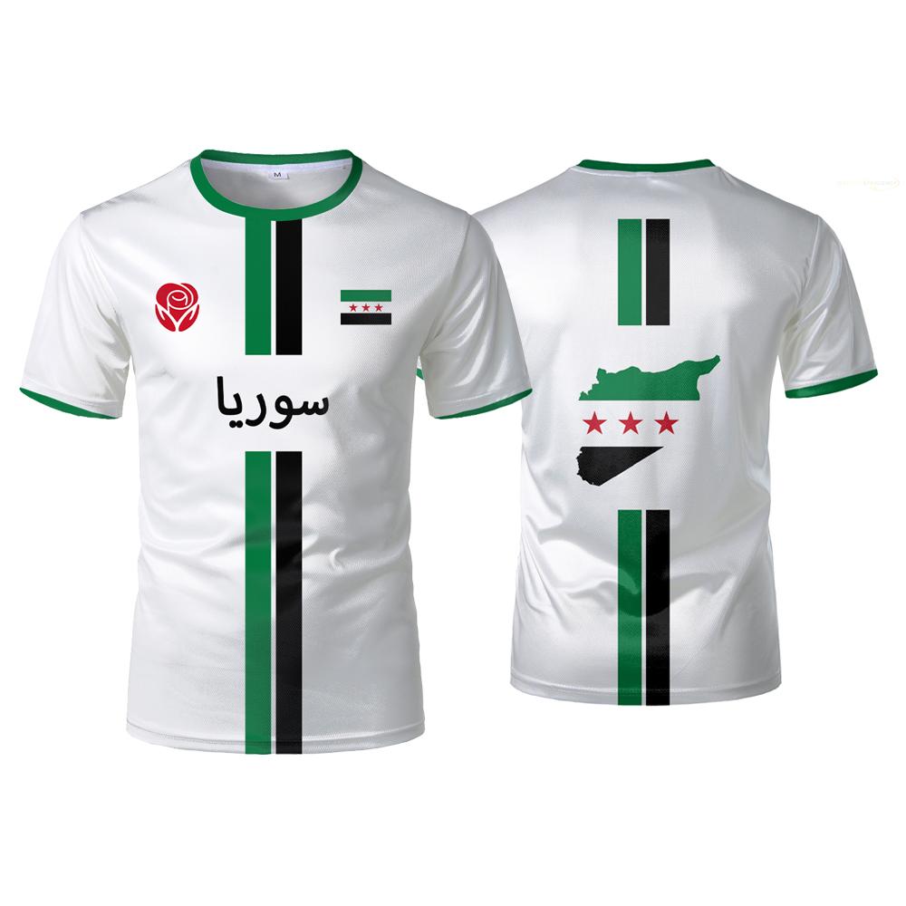 Kukebang Voetbalshirt Heren Sport T-shirt Nationaal Embleem 3D Print Street Los Unisex Casual Tops S