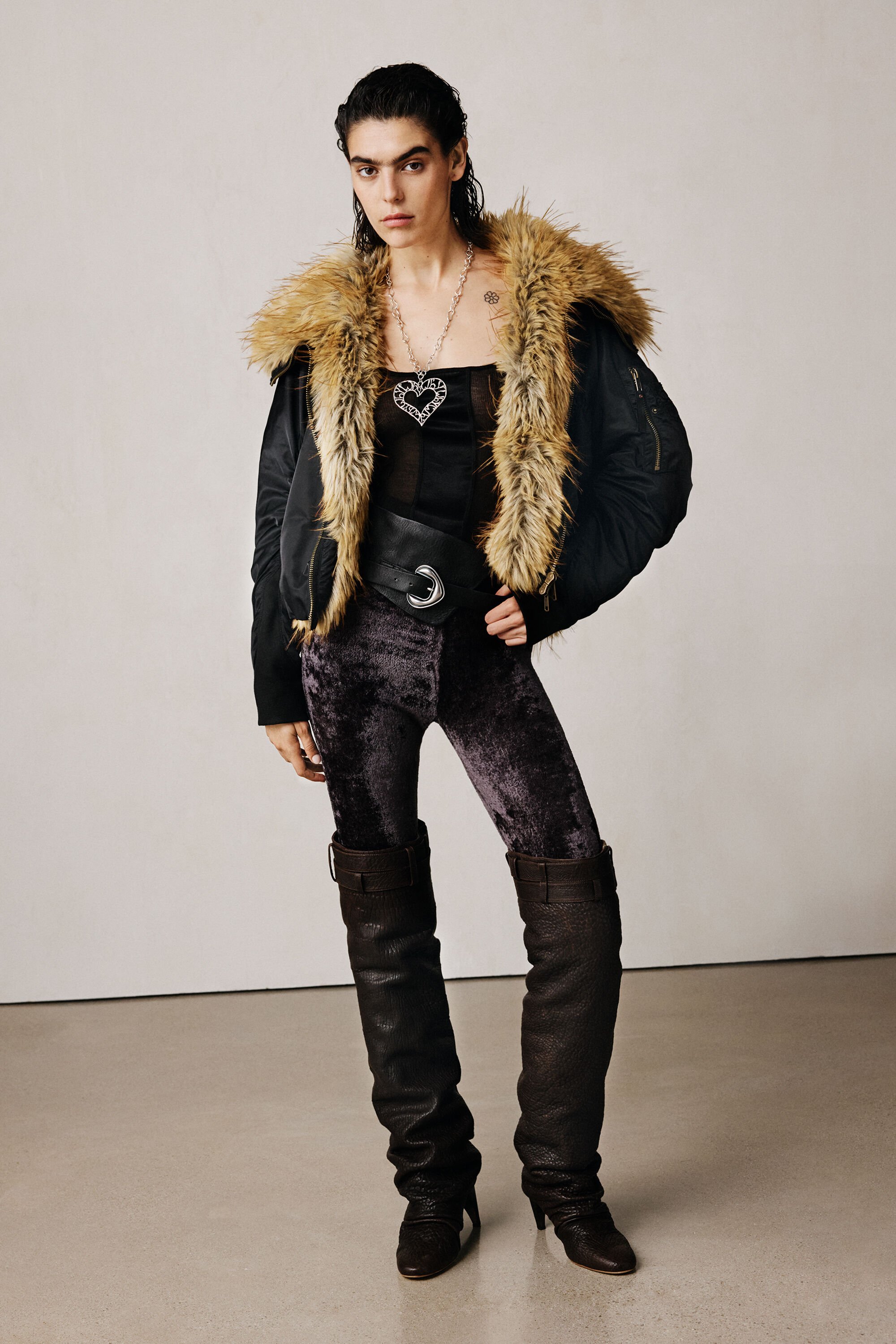 Desigual Leggings voor studio - BLACK