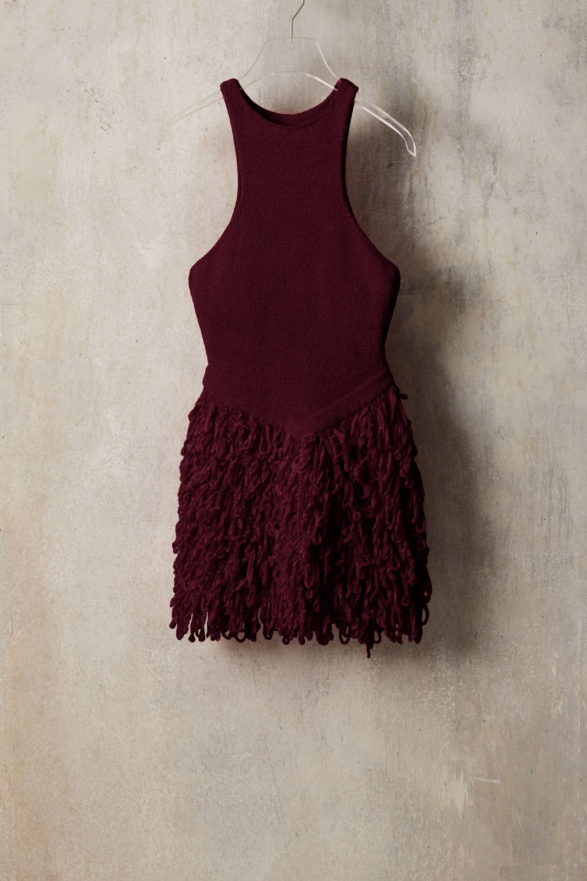 Desigual Studio-jurk met franjes - RED