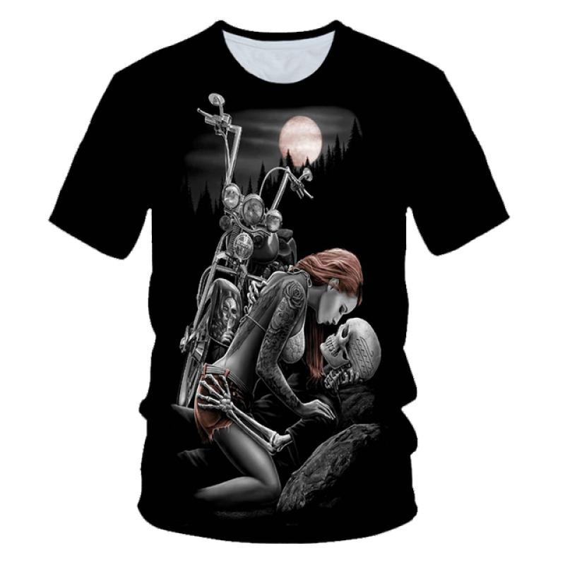 TIP723 Mannen T-shirt Geest Anime 3D Fluorescerende Angel Print T-shirt Unisex-Volwassen Hipster 3D T-shirts Straat Hip hop Oversized T-shirt S