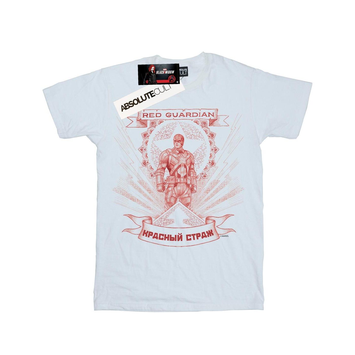 Marvel Heren Black Widow Movie Red Guardian Propaganda T-shirt XL