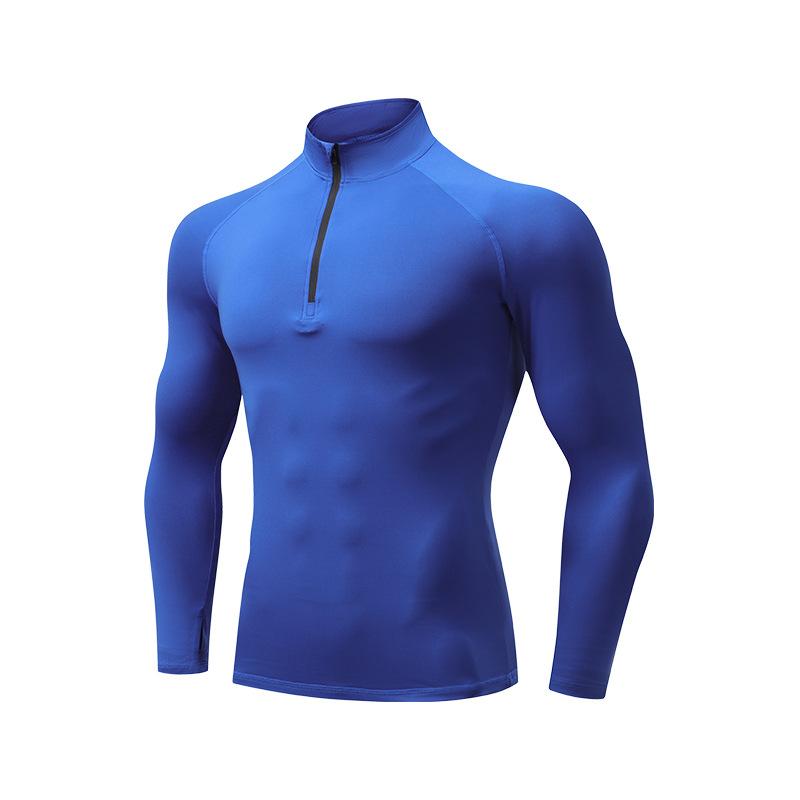 Tringa Zonoverhemden met lange mouwen, UPF 50+ T-stukken, 1/4 ritssluiting, vissen, hardlopen, Rash Guard, T-shirts, buitenshirt, wandeltopjes voor heren L