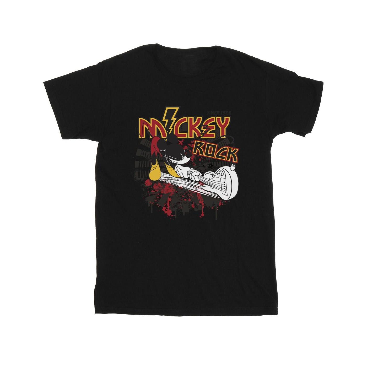 Disney Heren Mickey Mouse Smash Gitaar Rock T-shirt XL