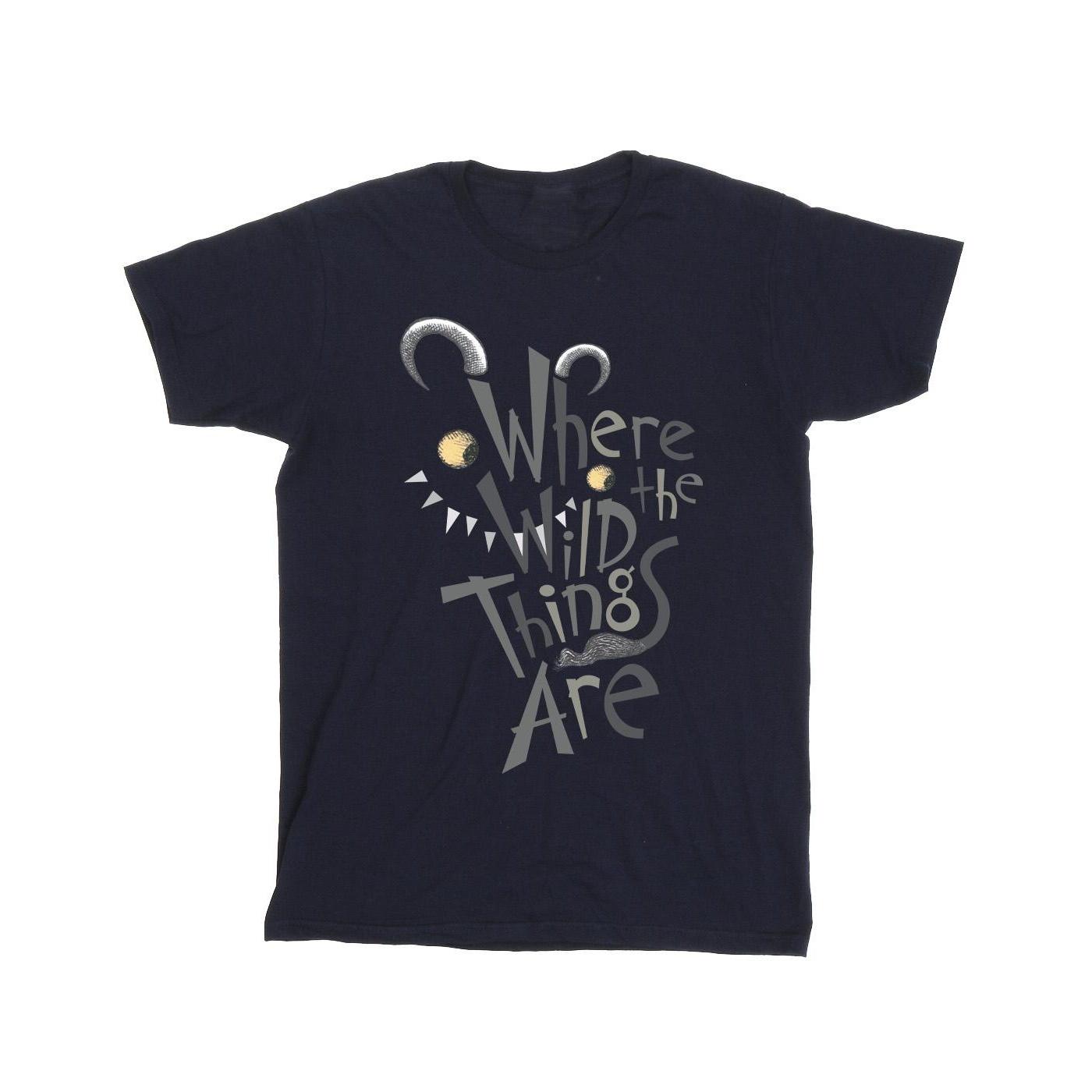 Where The Wild Things Are Waar de wilde dingen zijn Monster Logo T-shirt voor heren XL