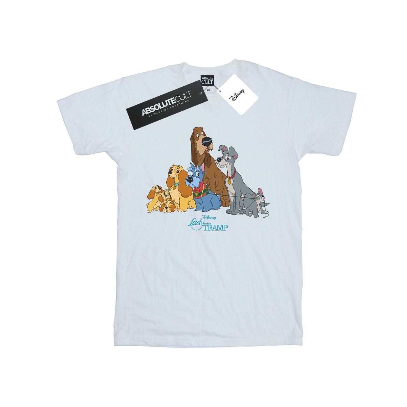 Disney Heren Lady en de Vagebond Klassiek Groep T-shirt XXL