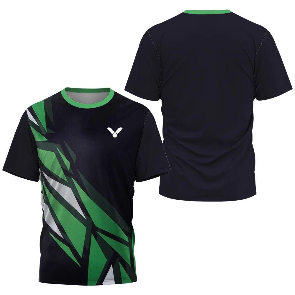 Baibao QIQI Absorberend ademend basketbalteamshirt Comfortabel herentafeltennis Sneldrogend pak Badminton tops met korte mouwen L