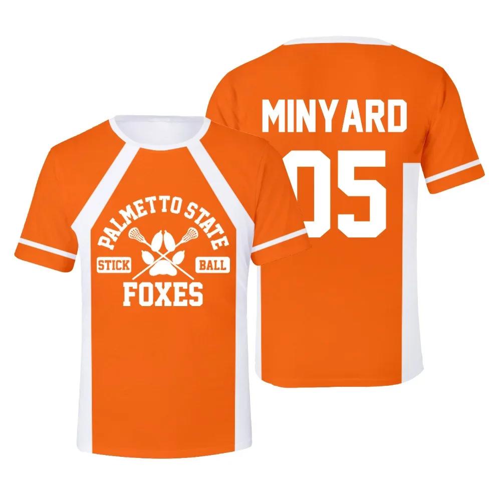 ETST WENDY 005 Nieuw The Foxhole Court Palmetto State Foxes Lacrosse Jersey Cosplay WILDS MINYARD 3D T-shirt Heren/Dames Kleding Kinderen T-shirts XL