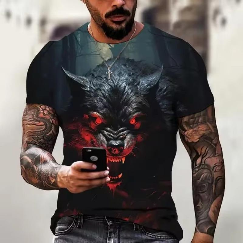 Forever Men Heren T-shirt Snel drogende tops Zomermode Straat Korte mouw T-shirts 3D grafische print T-shirts Oversized herenkleding 2XL