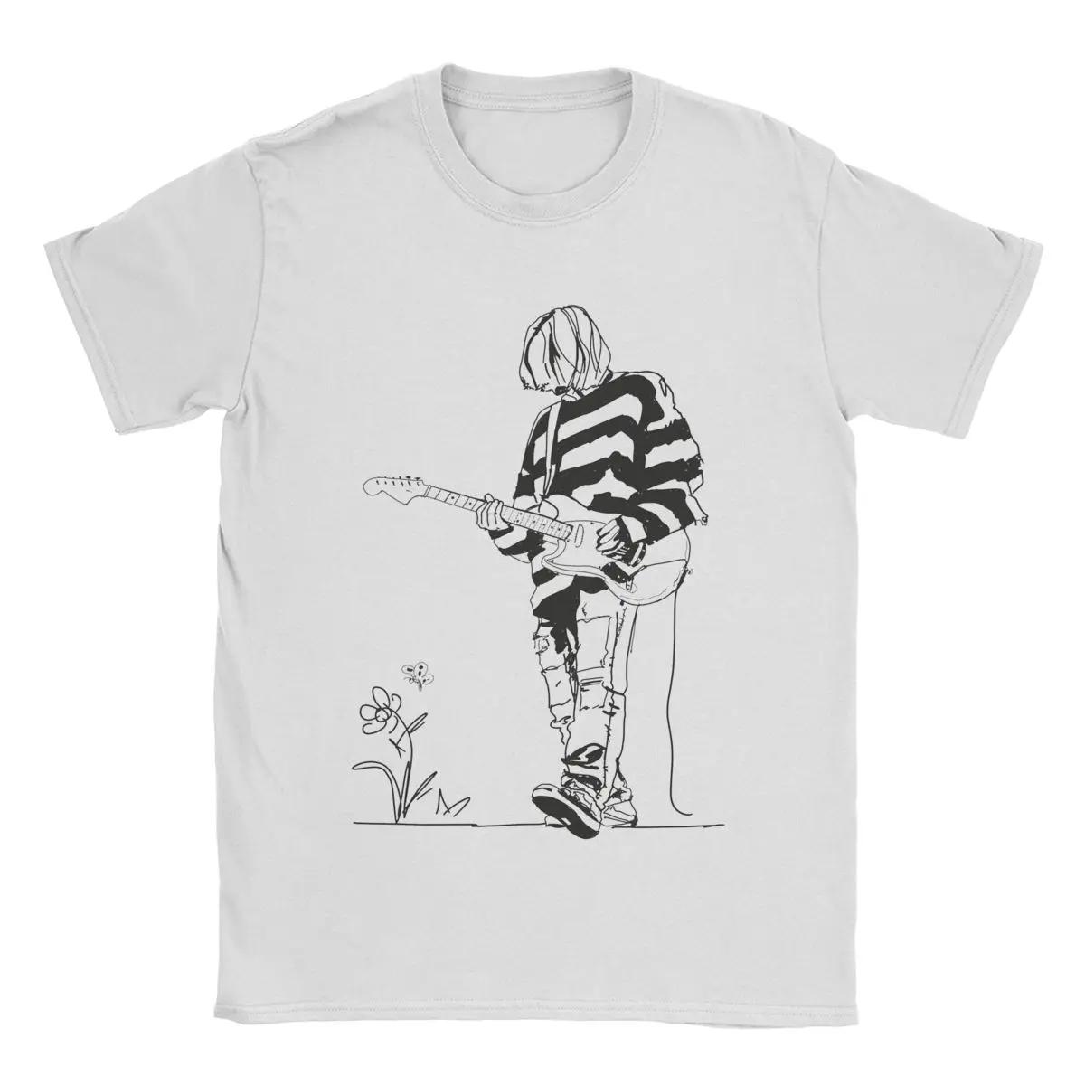 Comfortable season Men Kurt Cobain T Shirt 100% Cotton Clothes Vintage Short Sleeve O Neck Tees Birthday Gift T-Shirts M