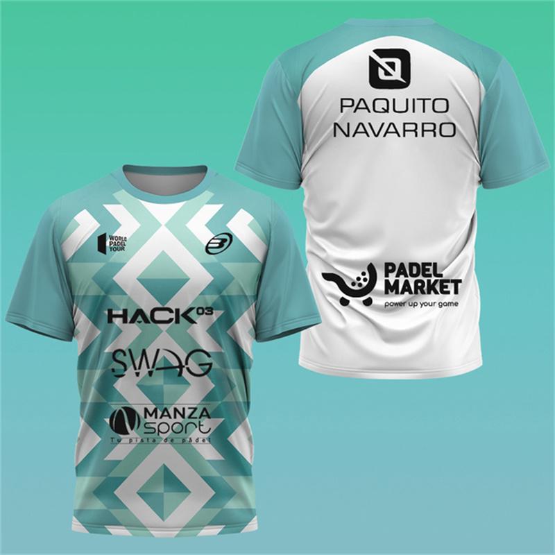New trendy clothing Mode Heren Tennis Sportkleding T-shirt 3D Print Heren T-shirt Outdoor Badminton Tafeltennis Trainingskleding Zomer Korte Mouwen Losse Tops S
