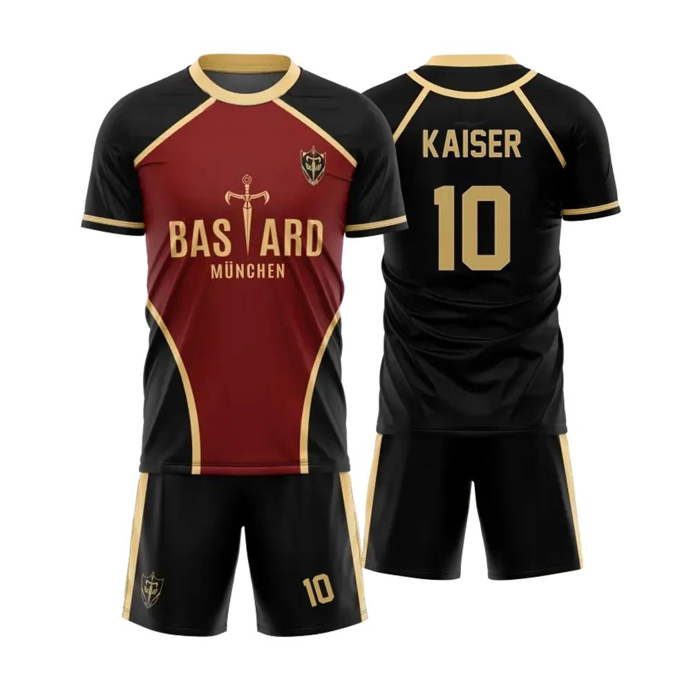 ETST25 3D-printen Heren T-shirt Plus-size Sport Sneldrogend Ademend Aangepast Voetbalspel Trainingsshirt Korte Broek Pak Uniform M