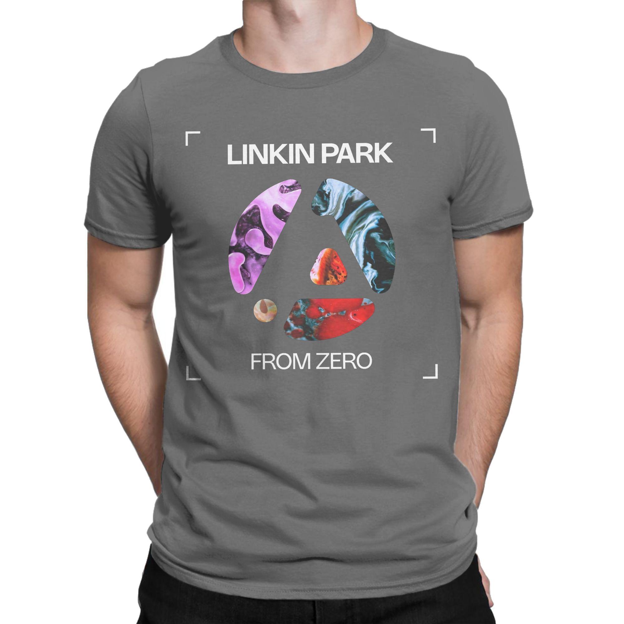 Comfortable season Men Women New Arrival Linkined Parked From Zero Logo band  T Shirt Tee Pure Cotton  T-shirts Clothing M