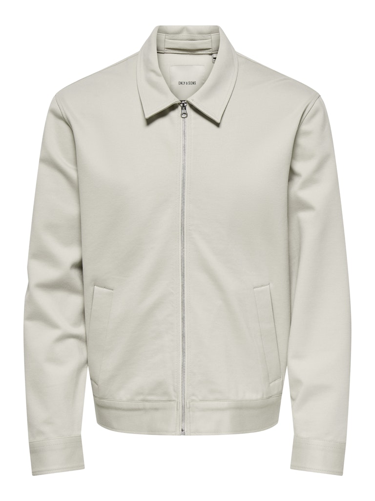Only & Sons onsjakes 0339 reg zip stretch overs 22034236 silver lining