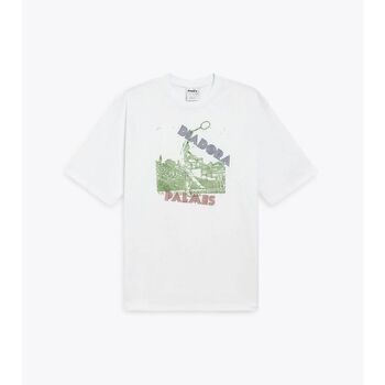Diadora T-shirt Korte Mouw  502.182427 T-SHIRT SS LECAGY I-BIANCO OTTICO