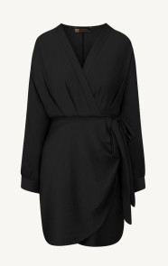 The Musthaves Elegant V-Hals Jurk Zwart