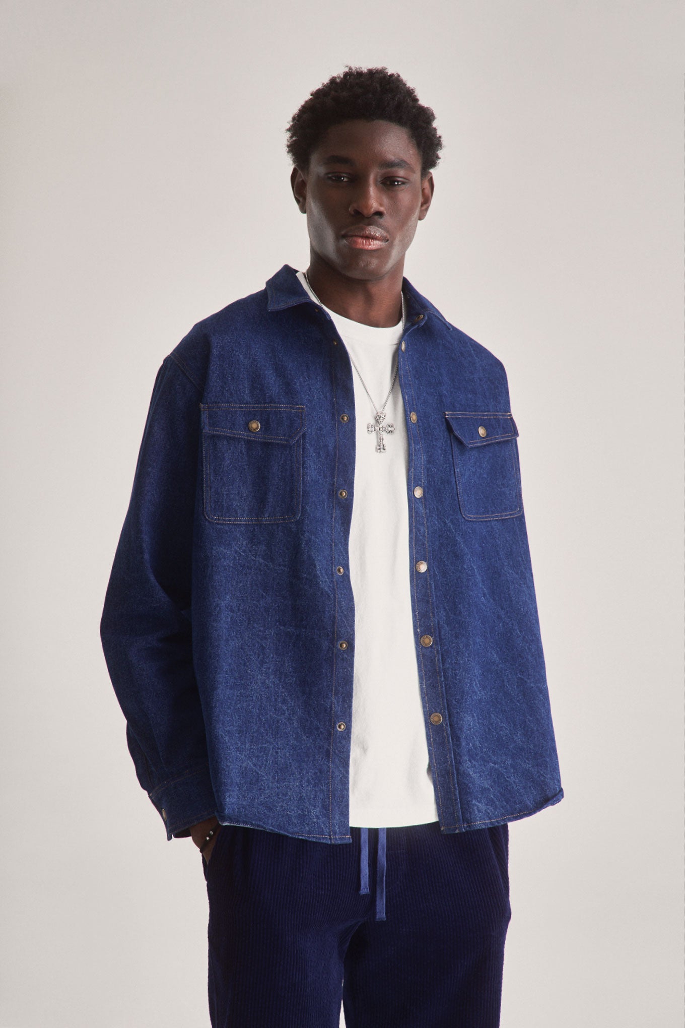 KOMODO Herren vegan Hemd Karda Dark Denim