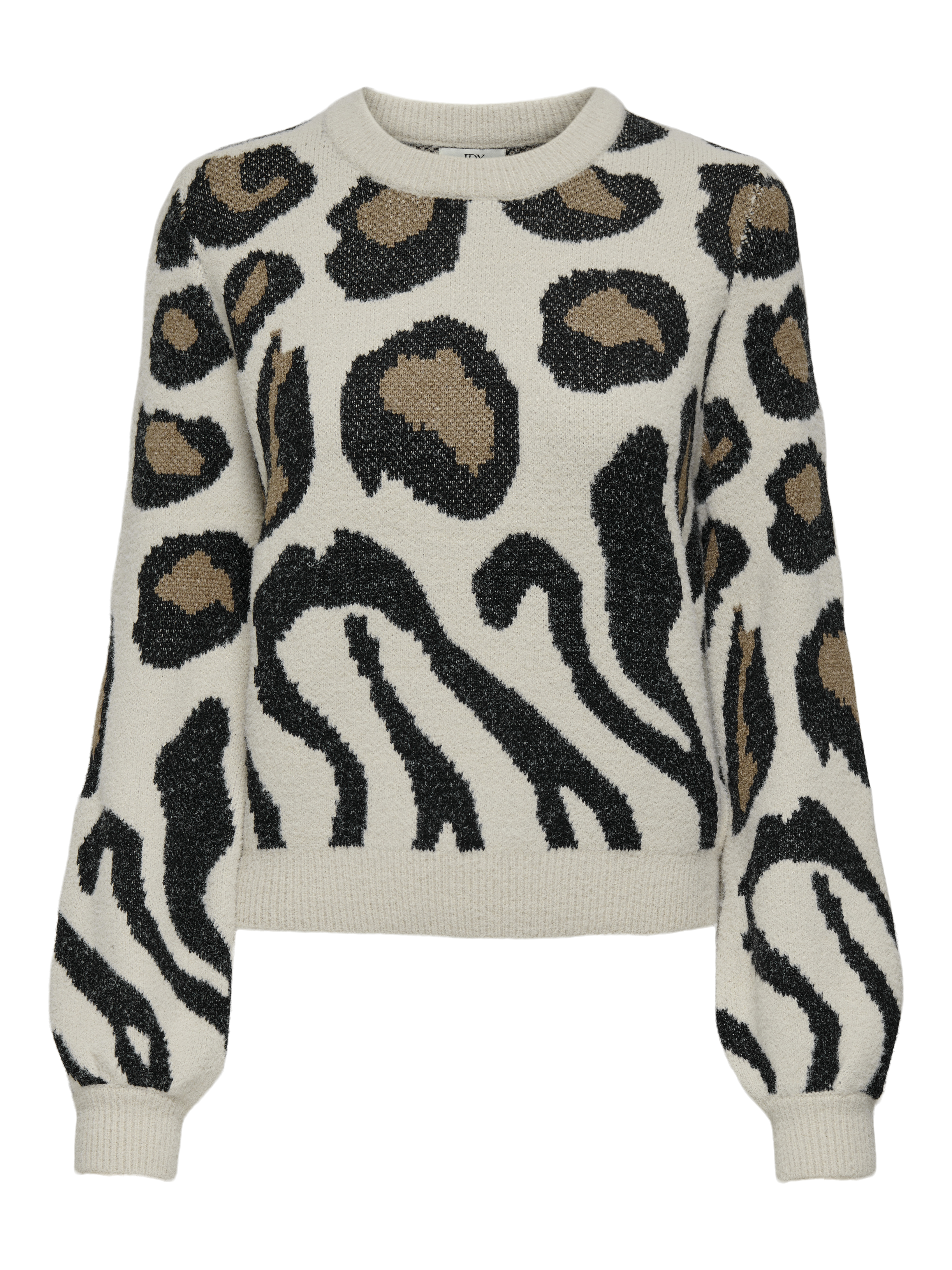 JDY Gebreide trui LORRAINE ANIMAL L/S PULLOVER KNT NOOS