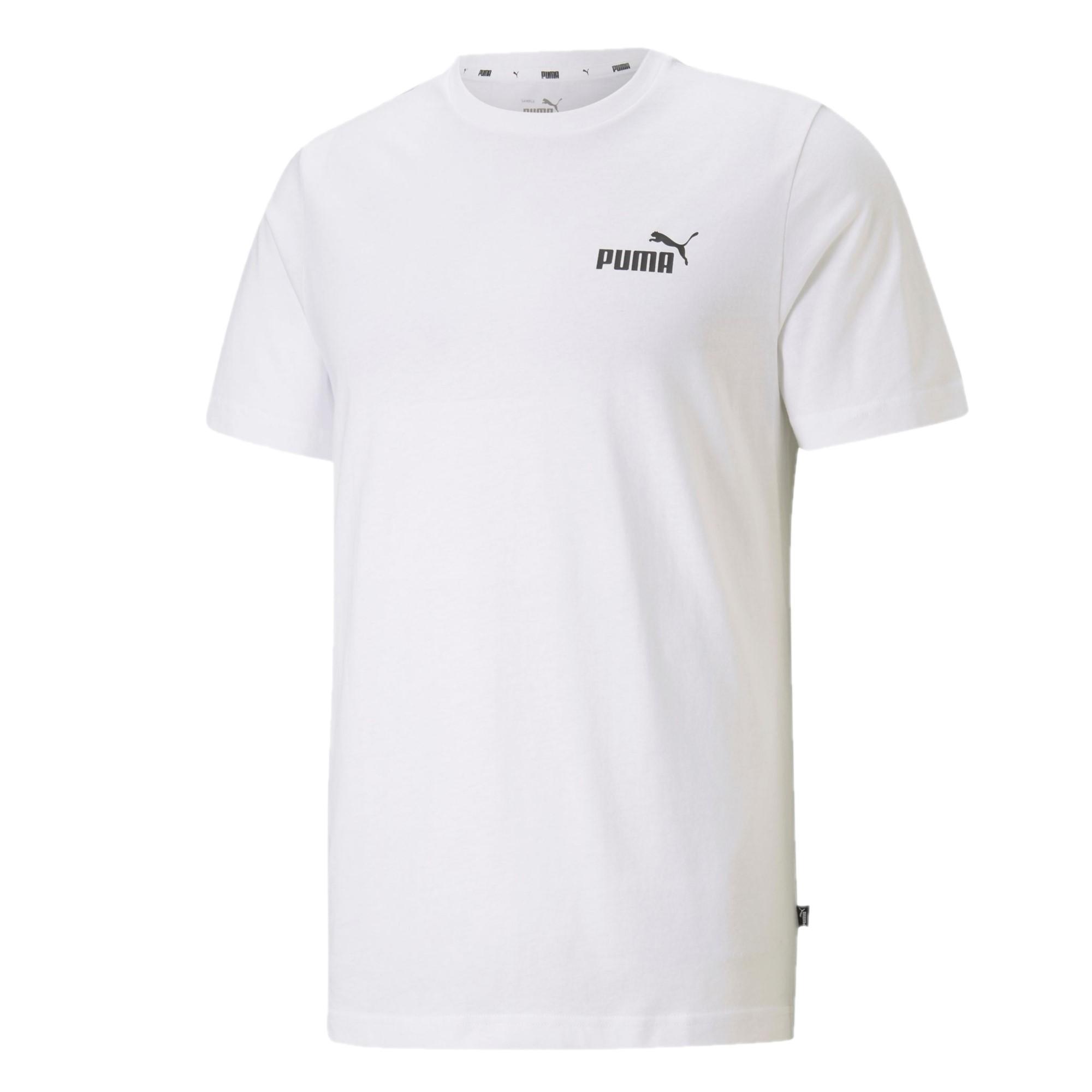 Puma Heren ESS-logo T-shirt XS wit