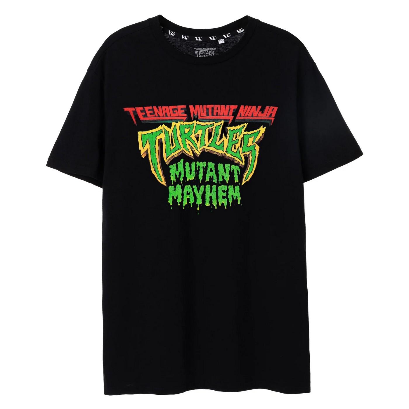 Pertemba FR - Apparel Teenage Mutant Ninja Turtles: Mutant Mayhem herenlogo-T-shirt 3XL zwart