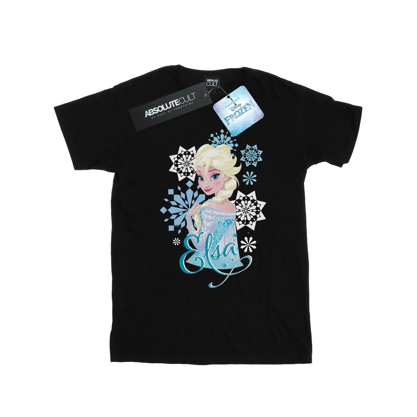 Disney Heren Frozen Elsa Sneeuwvlokken T-shirt XXL