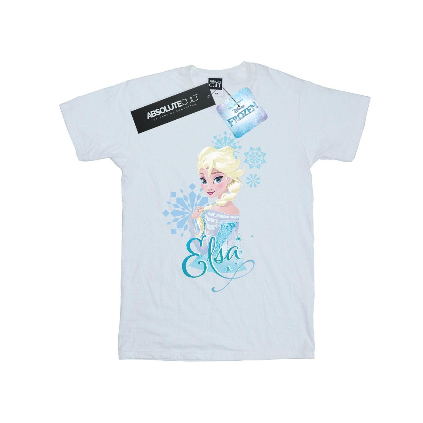Disney Heren Frozen Elsa Sneeuwvlokken T-shirt L