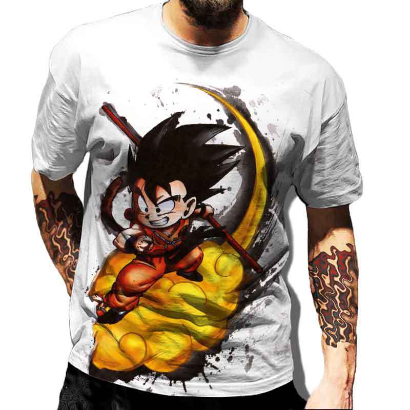 SDS003 Anime Vegeta T-shirt Dragon-Balls T-shirts Heren T-shirt Klassieke Herenkleding Harajuku Grafische Bedrukte Kleding Zomer Tops Tees XS