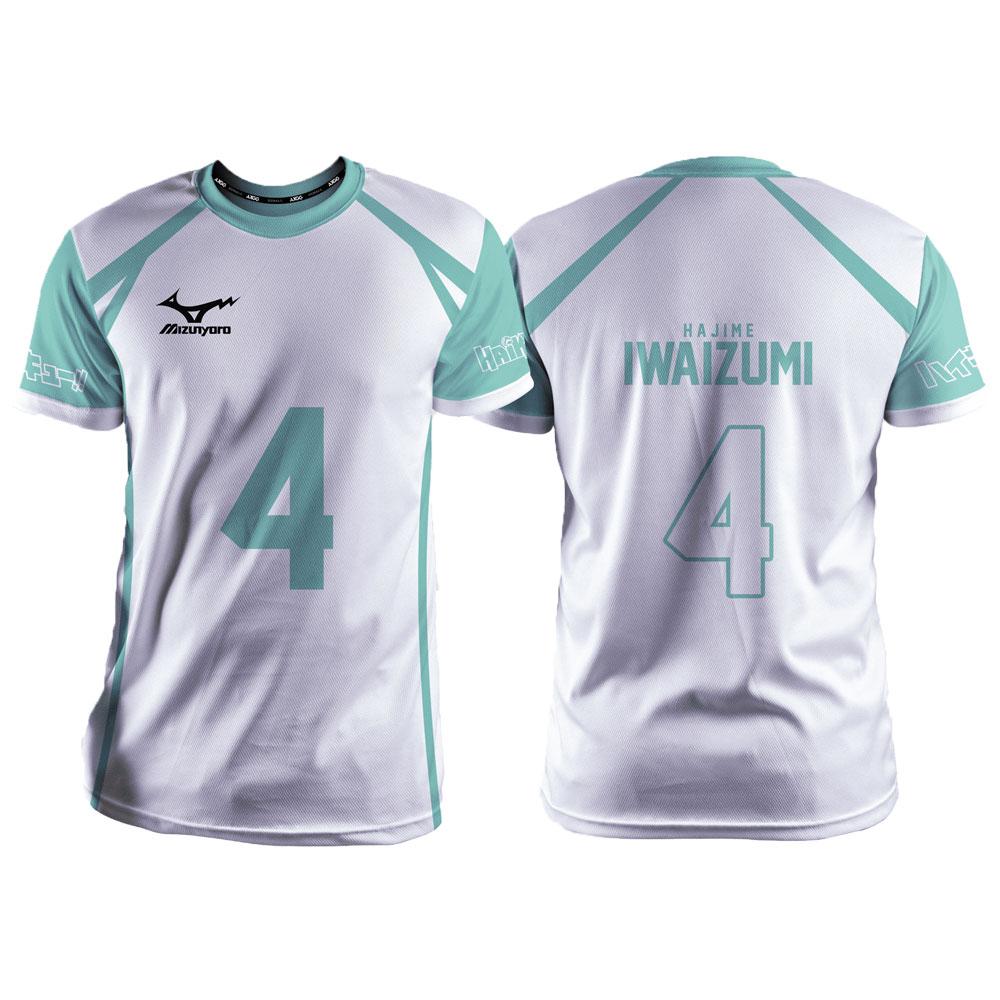 Laoxu Haikyuu Aoba Johsai Wit Cartoon Anime Cosplay Heren Jersey Zomer Korte Mouw Kinderen Tee Tops 2024 Mode Dames T-shirt S rood