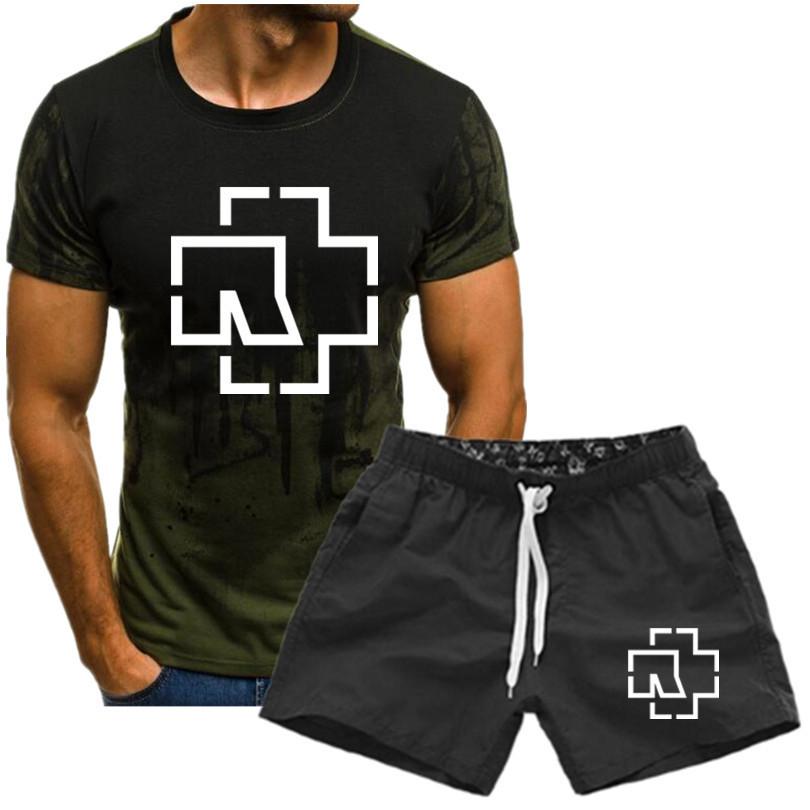 CM56GE Rammstein bedrukt T-shirt voor heren, grafisch T-shirt met korte mouwen, zomer herenpak XXXL