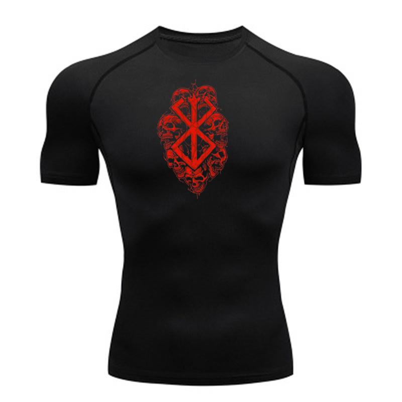 AA Luxury watch Anime Heren Compressie Shirt Fitness Sport Hardloop Tight Gym T-shirts Atletische Workout Snel Drogende Tops T-shirt Zomertop y2k XL