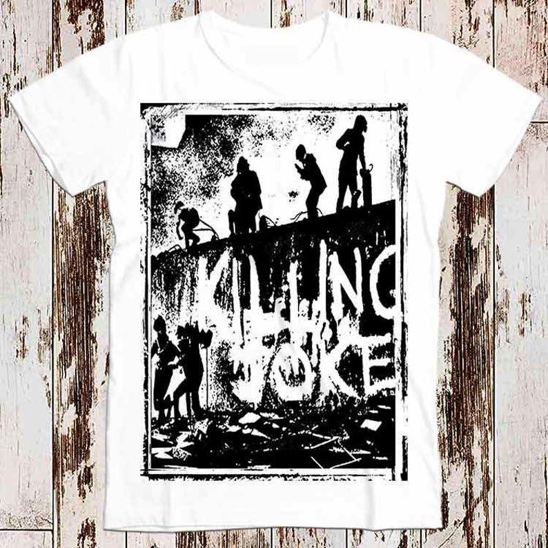 Great Deal 230 Gsm 100% Cotton Killing Joke 1980S Punk Rock 1St Album Retro Cool Vintage Unisex T Shirt Hipster Tee Top 8287 L wit